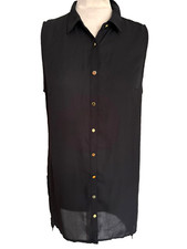 TUNIQUE LONGUE VOILE NOIRE FPC TAILLE 40 NEUVE