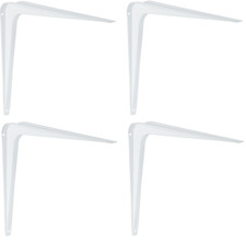 4x Fixation pour Étagère Blanc Console Murale Coin D'Étagère Système D'Étagères