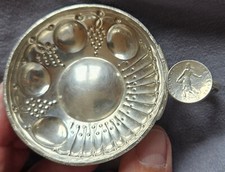 Taste-vin en argent massif -