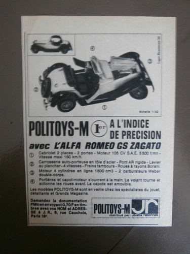 Publicité politoys alfa - &,