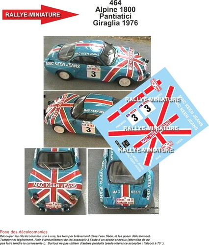 Decals ref 0464 alpine - decals,
