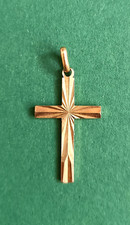 Croix poinçon plaqué or