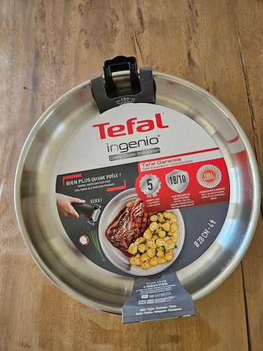 Poele inox ingenio tefal - 28, cm