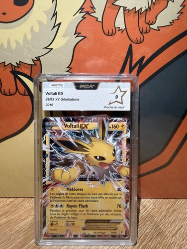 Carte pokemon gradée voltali - carte,
