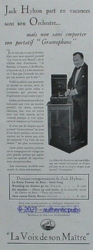 Publicite gramophone voix - publicite,