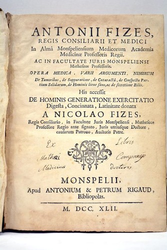 Livre ancien medecine fizes - medecine,