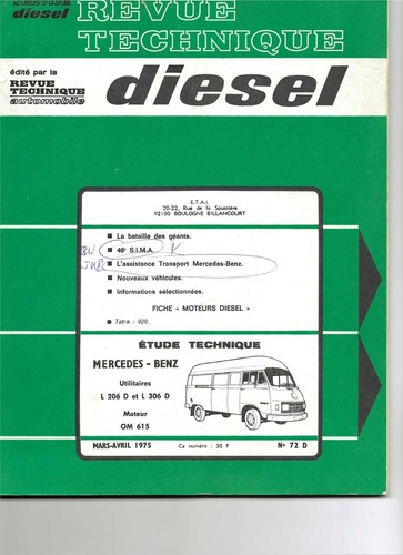 Revue technique mercedes l - ,