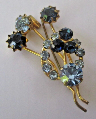 Ancienne broche couleur - , or
