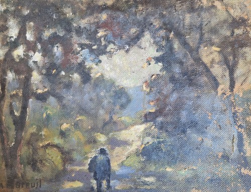 Tableau peinture paysage - peinture,