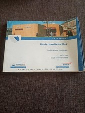 mai 1998 chaix guide indicateur horaires plan train SNCF-paris banlieue EST ! 
