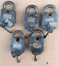 Lot de 5 cadenas 4'' défiant logo laiton Alcatraz et plus logo style ancien
