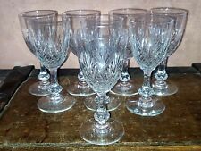 8 verres à porto ou apéritif en cristal de Saint-Louis  Modèle MASSENET