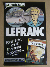 RARE AFFICHE/PLV1984+brochure "LEFRANC" Jacques MARTIN,Gilles CHAILLET(Tintin,EO