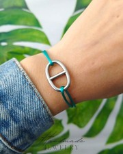 Bracelet cordon satiné maille