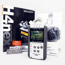 Zoom H4n Handy Recorder Digital Handheld Portable Noir Argent Japon UTILISÉ