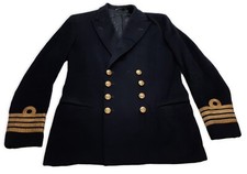 Marine Capitaine Veste Britannique 60s Motif Officiers Rn Uniforme Robe Gieves