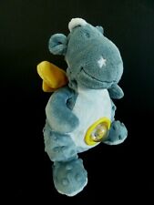 SA. DOUDOU PELUCHE NOUKIE'S  DRAGON Victor Lucien BLEU JAUNE BILLES 26cm E NEUF*
