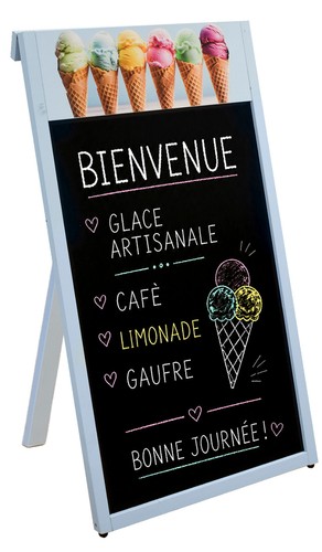 Stop trottoir glace boules - glace, de