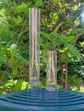 2 ANCIENS VERRES DE LAMPE À