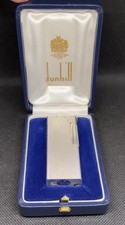 Vintage 1970s Dunhill Alduna Sterling Silver Lighter 85g with Original Box