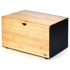 Boîte à pain en bois et