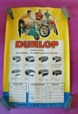 ANCIENNE AFFICHE DUNLOP pneus