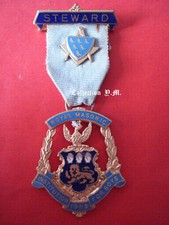 Médaille Maçonnique - STEWARD / Royal Msonic - 1966 / Institution for Boys