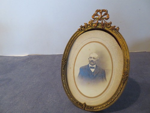 Ancien cadre photo ovale - ancien,