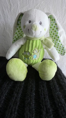 Doudou peluche lapin mots - mots, d