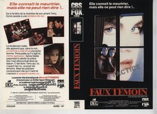 jaquette video(seul sans vhs)-FAUX TEMOIN-C B S-ISABELLE HUPPERT