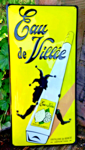 Plaque tôle publicitaire