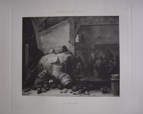 Belle estampe cellier - belle, par