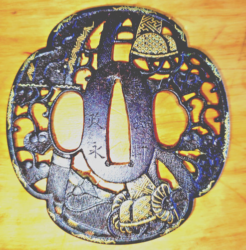Tsuba japon antique edo décor - antique,
