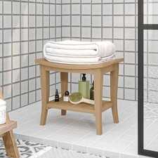 Table d'Appoint de Salle de Bain Table Basse Toilette Bois de Teck Solide vidaXL