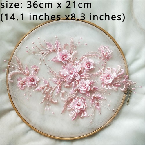Dentelle fleur applique - 3d,