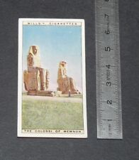 CHROMO 1926 WILLS CIGARETTE CARD EGYPTE EGYPT THE COLOSSI OF MEMNON