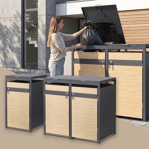 Abri pour 4 poubelles - 1/2/3/4,