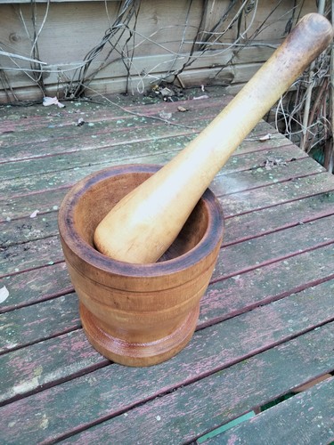 Ancien mortier son pilon en - mortier,