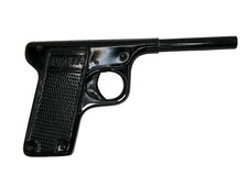 PISTOLET JOUET A FLECHETTES- EUREKA- FRANCE XXé- TOLE LAQUE