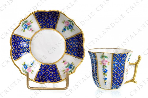 Tasse moka aux fleurs - à,