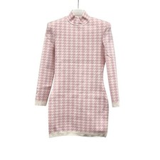 Balmain Robe en tricot à col