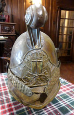 Casque de Sapeur pompier 1855 /72 sans notification de ville