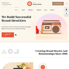 Design de site Web Design Studio à vendre avec hébergement Web VPS gratuit