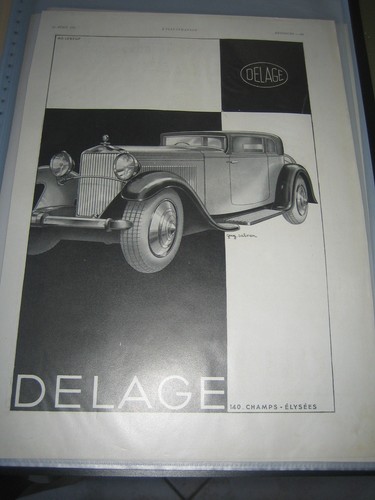 Publicité ancienne automobile