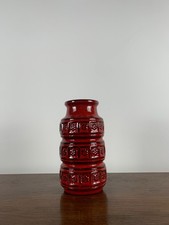 Vase West Germany rouge