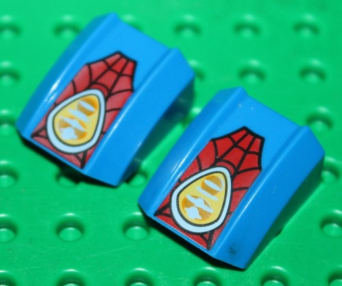 Lego blue slope curved - 2, ref