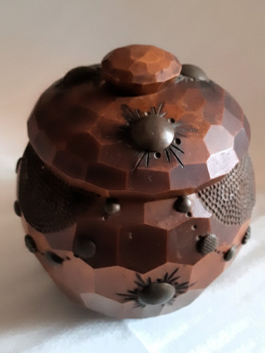 Pot tabac ancien noyer - pot,