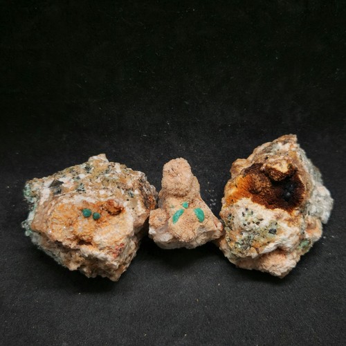 Minéraux lot 3 malachite - minéraux, :