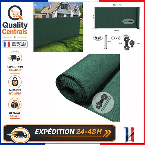 Brise vue occultant vert - occultant, 85%