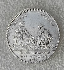 JETON LOUIS XV  la CORSE devient Française EXTRAORDINAIRE DES GUERRES 1769